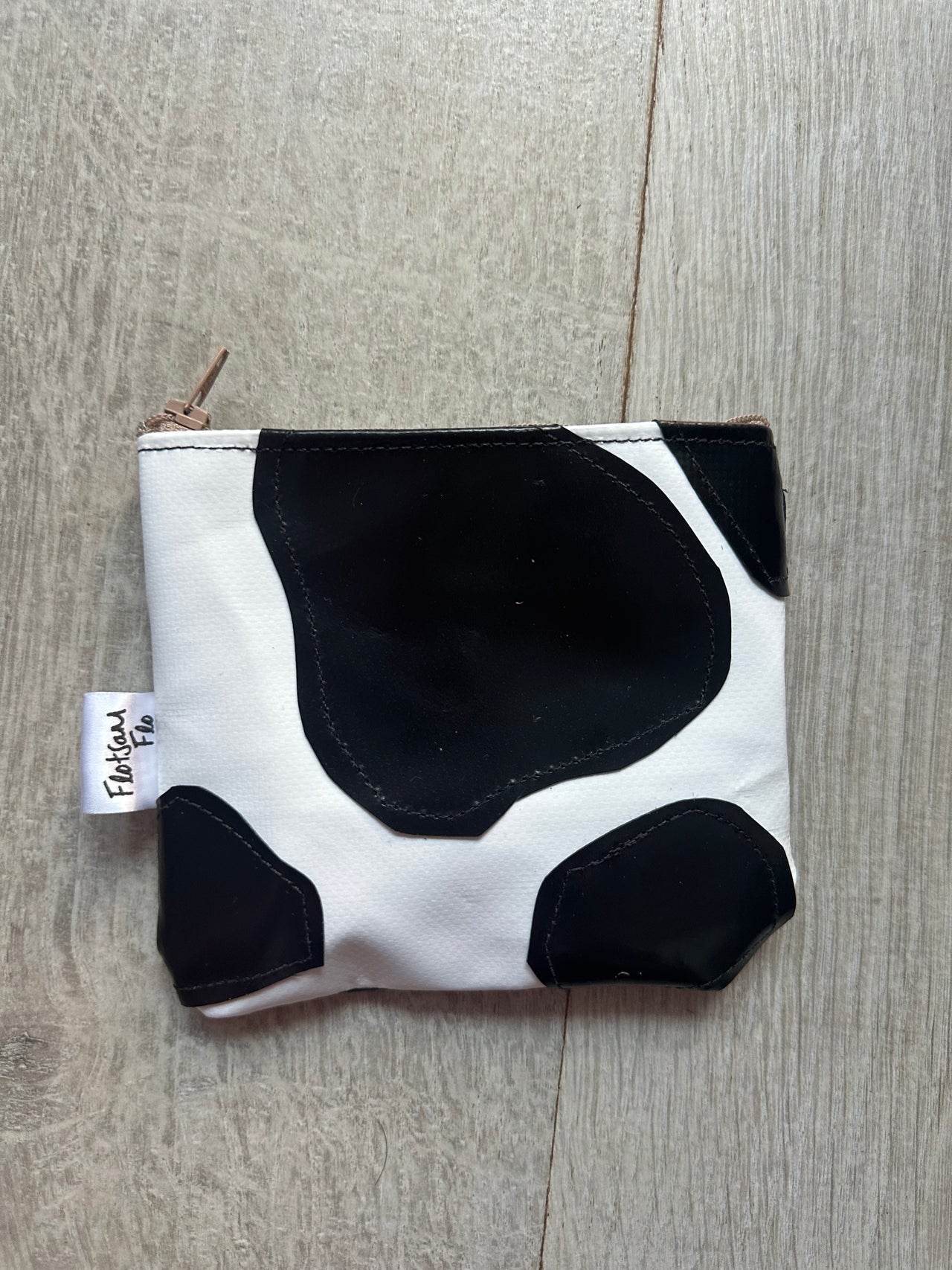 I used to be Offcuts of Plastic Canopy Cow Print  - Coin purse