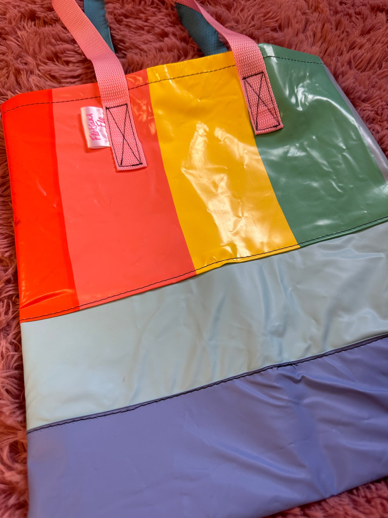 I used to be a Banner and Broken Rainbow Inflatable - Tote Bag