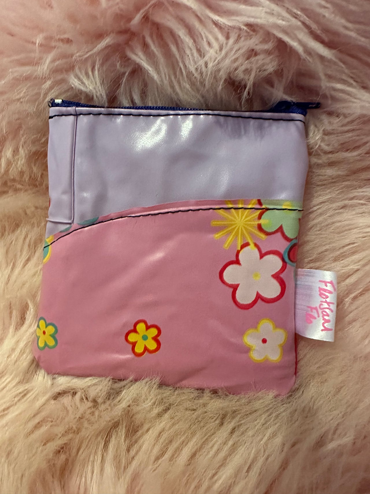 I used to be a Broken Inflatable - Pink Flowery Coin purse