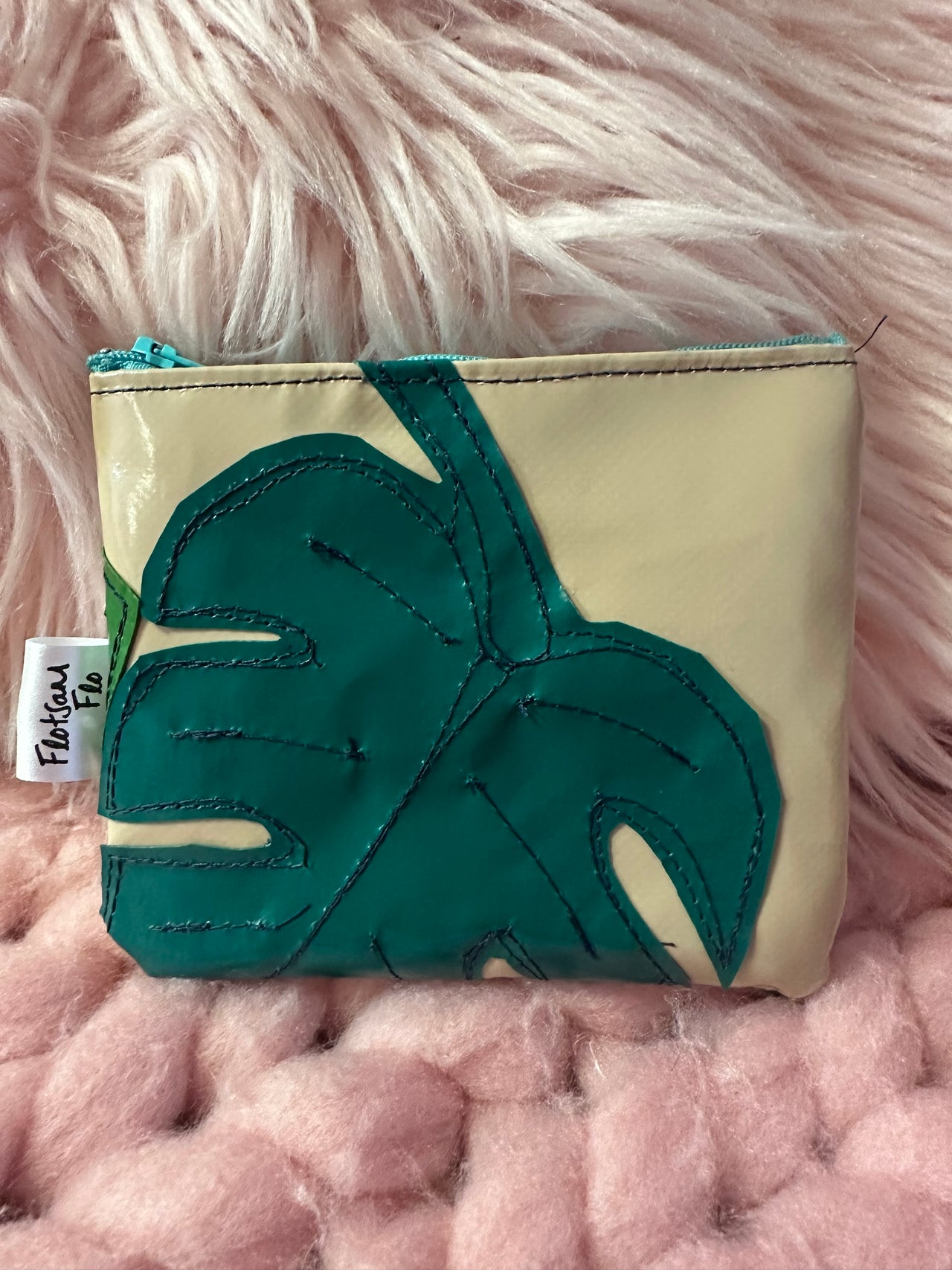 I used to be Offcuts of Canopies -  Adult’s Coin purse - Monstera Leaf