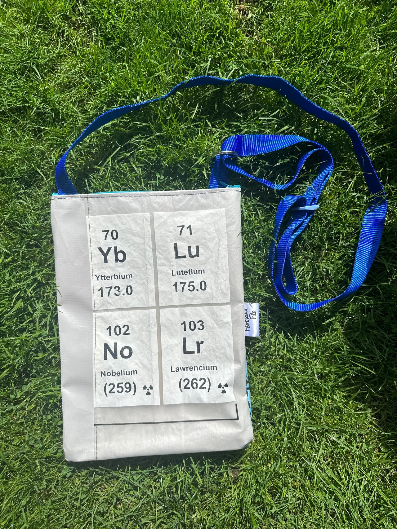 I used to be a Banner and Periodic Table Shower Curtain - Cross body bag