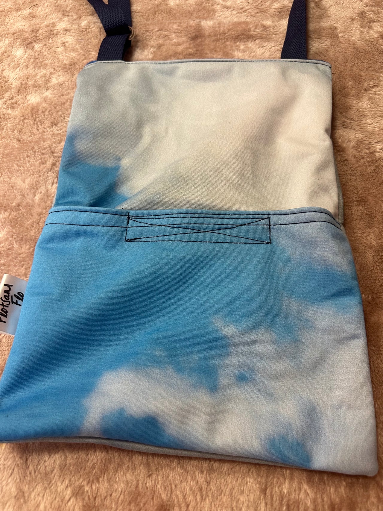 I used to be a Fabric Plastic based Banner - Cloud Cross body bag