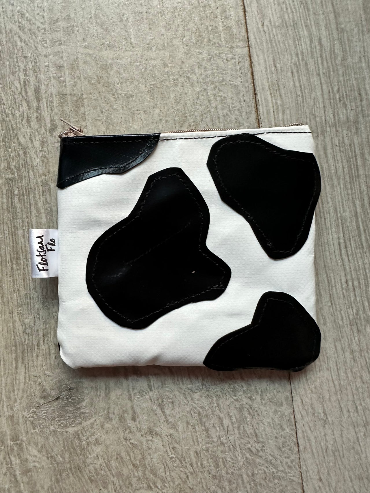 I used to be Offcuts of Plastic Canopy Cow Print  - Coin purse