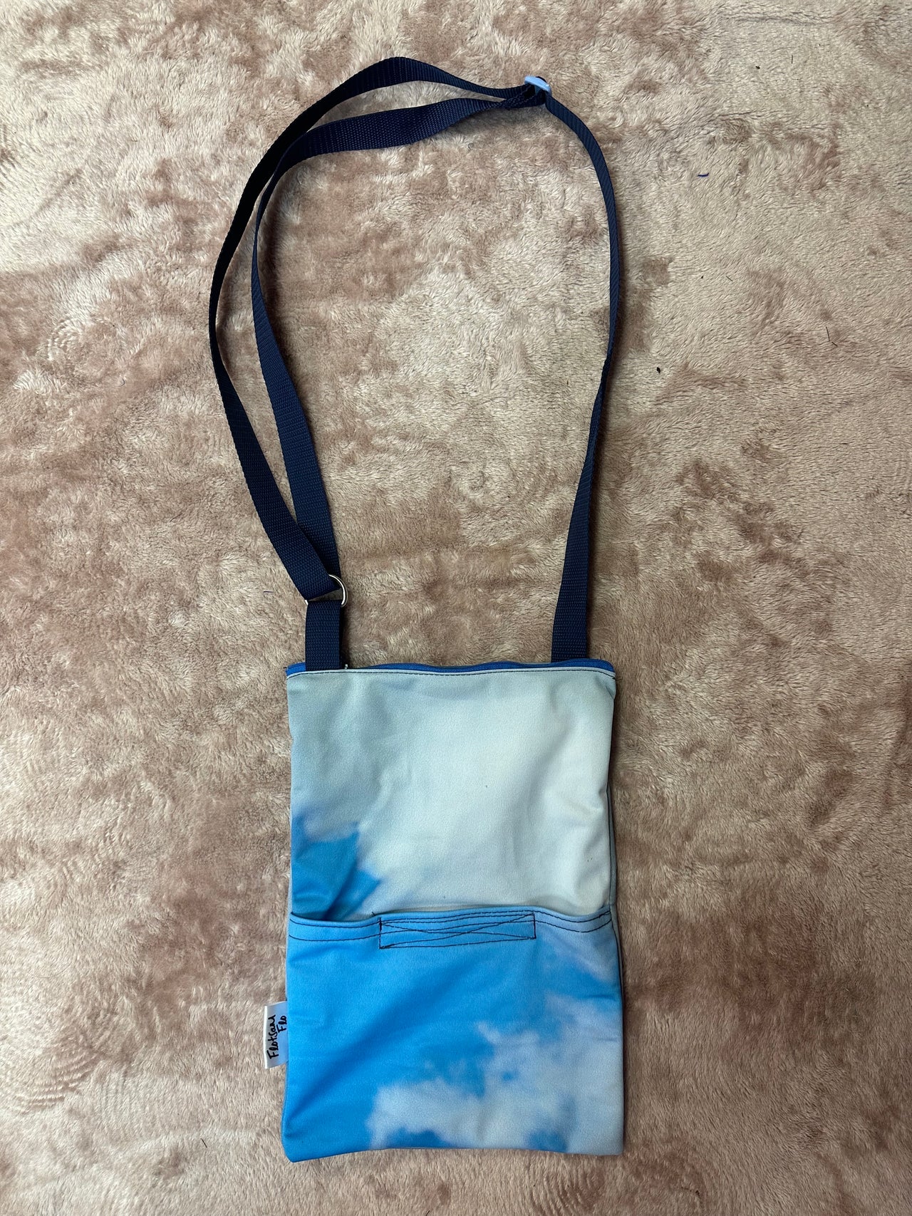 I used to be a Fabric Plastic based Banner - Cloud Cross body bag
